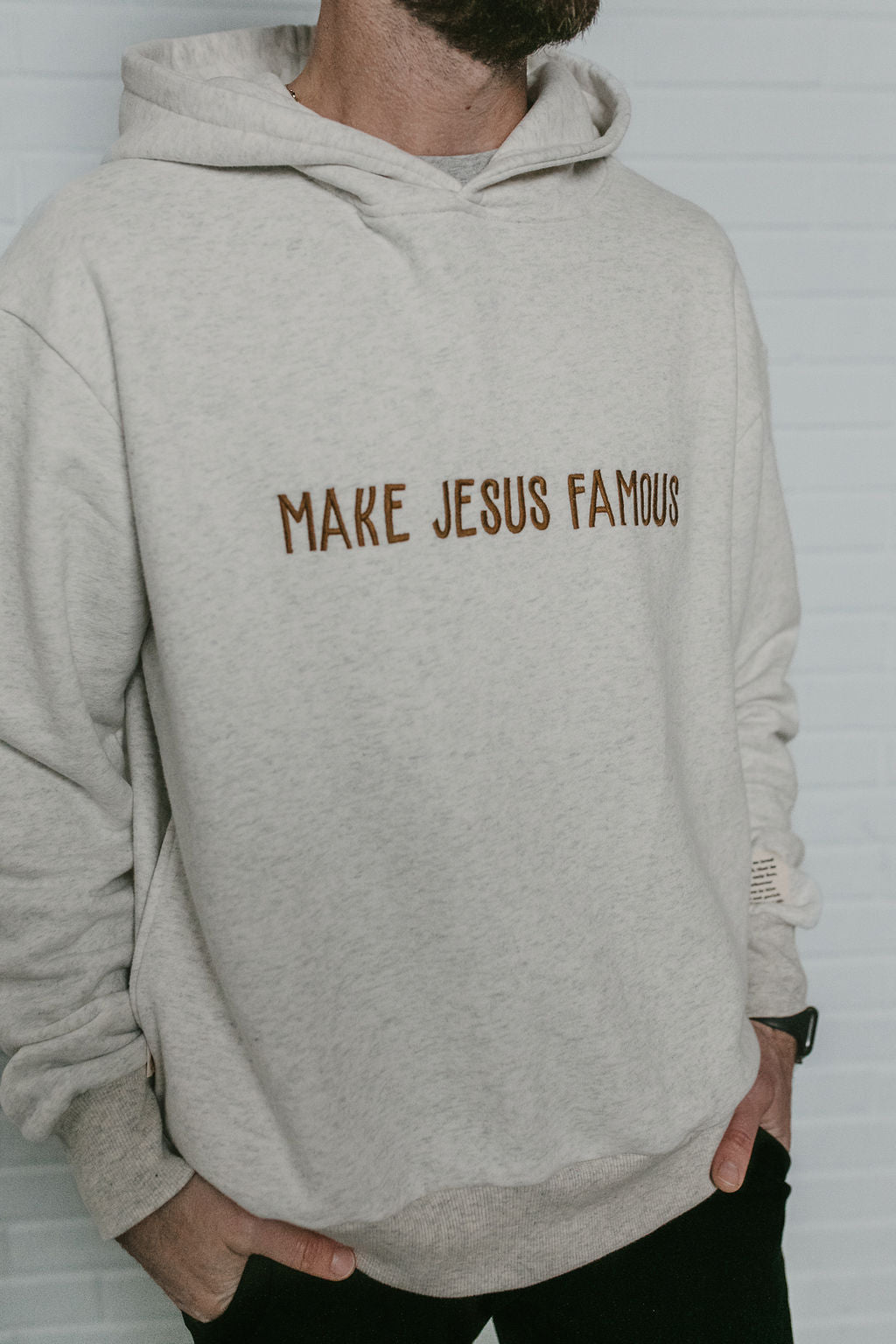 Make Jesus Famous Adult Hoodie