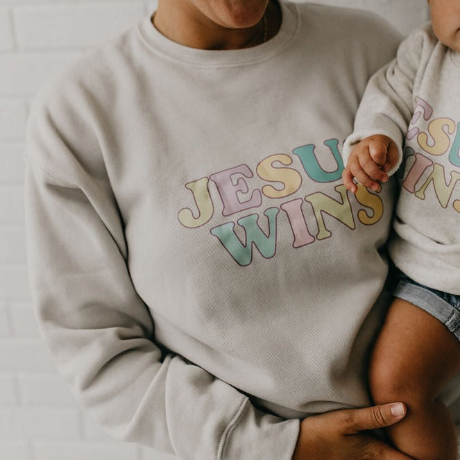 Jesus Wins Adult Sweatshirt