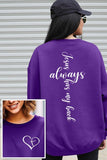 Jesus Faith Front Back Graphic Fleece Sweatshirts