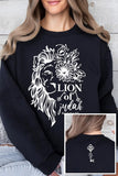 Bible Verse Front Back Graphic Fleece Sweatshirts