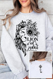 Bible Verse Front Back Graphic Fleece Sweatshirts