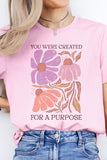 Christian Boho Flowers Graphic Tee-Angelic