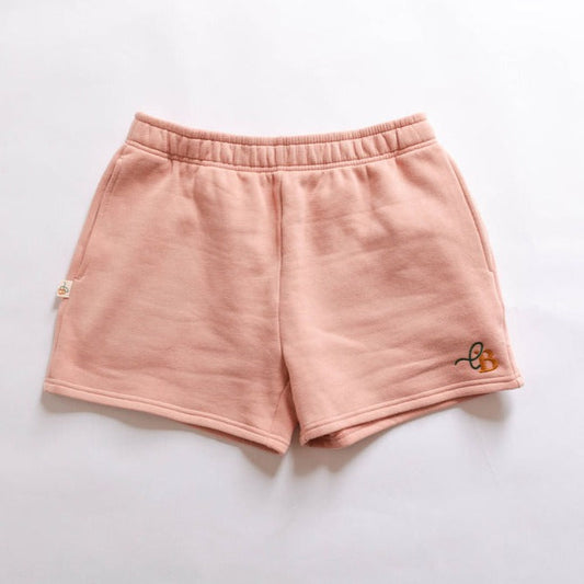 christian empowering embroidered shorts- Angelic