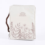 Isaiah 40:8 Wildflowers Canvas Bible Cover M