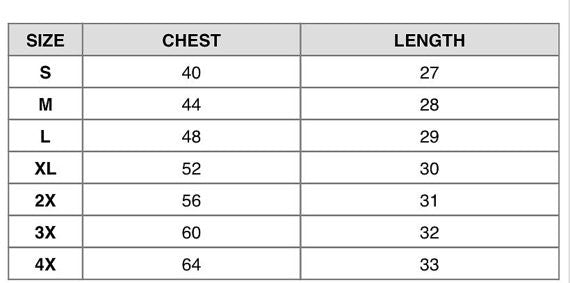 christian faith Heart/Cross Left Chest BellaCanvas Crew Sweatshirt size chart- Angelica