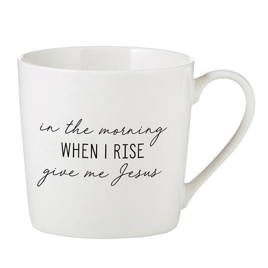 In The Morning When I Rise Cafe Mug gift set of two