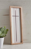 christian faith Framed Cross in Cream home decoration - Angelic