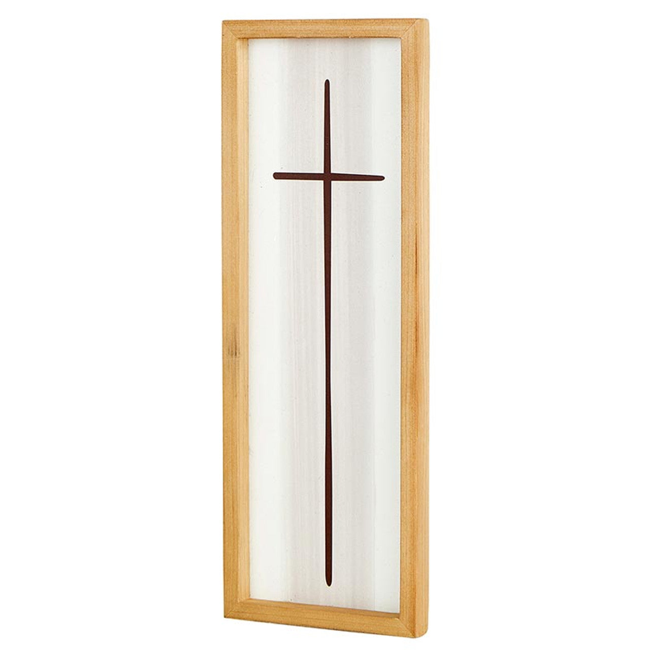 christian faith Framed Cross in Cream home decoration - Angelic