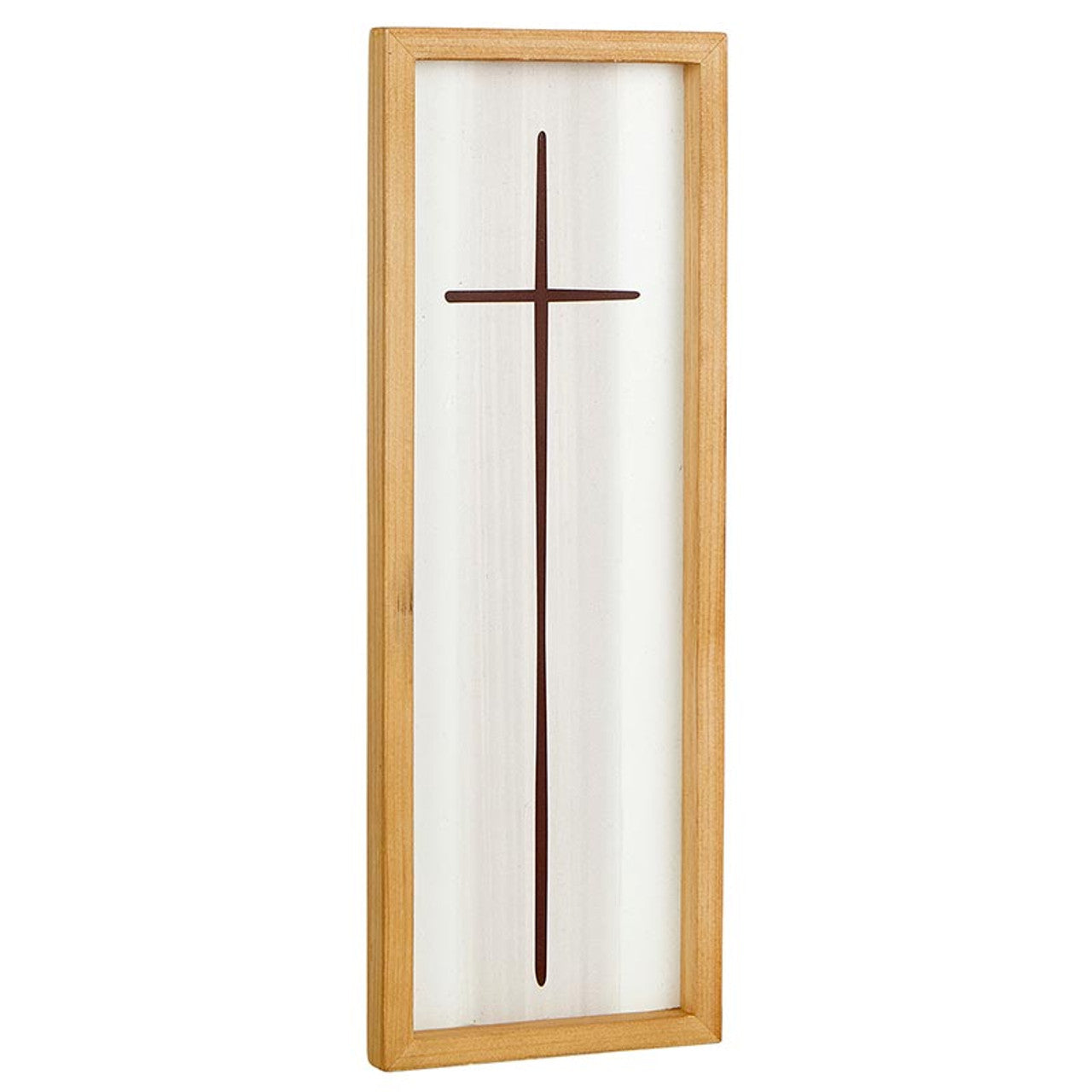 christian faith Framed Cross in Cream home decoration - Angelic