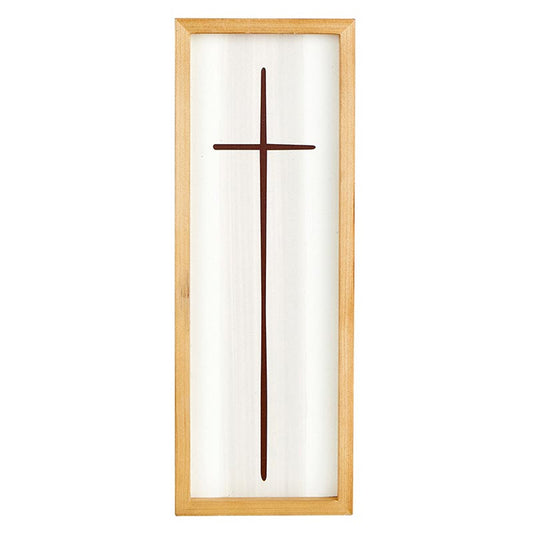 christian faith Framed Cross in Cream home decoration - Angelic