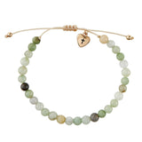 christian Faithful Heart Green Stone Bracelet-Angelic