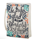 cute floral polyester bible cover -Angelic