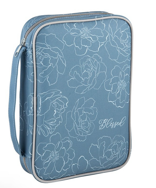 blue floral bible cover - Angelic