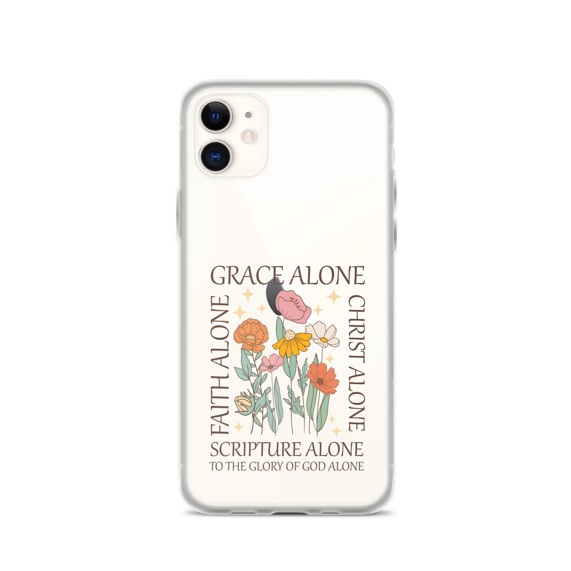 christian Grace Alone Clear Case for iPhone®-Angelic