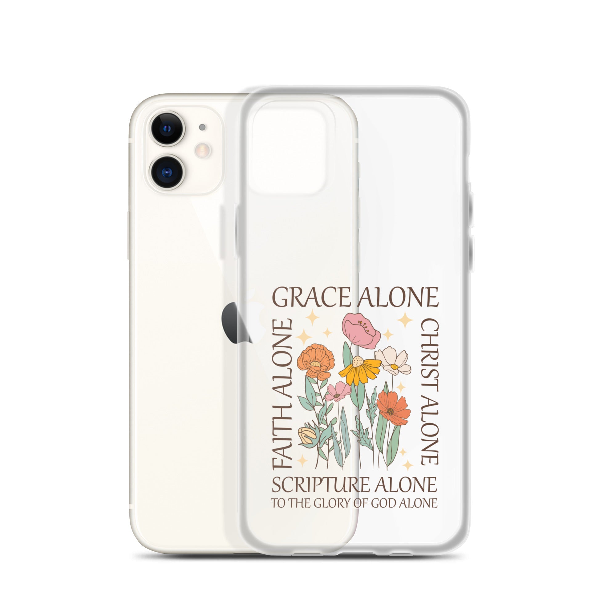 christian Grace Alone Clear Case for iPhone®-Angelic