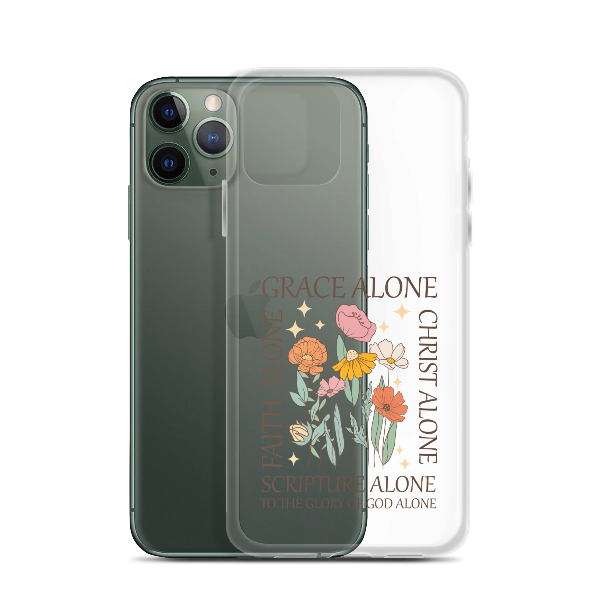 christian Grace Alone Clear Case for iPhone®-Angelic