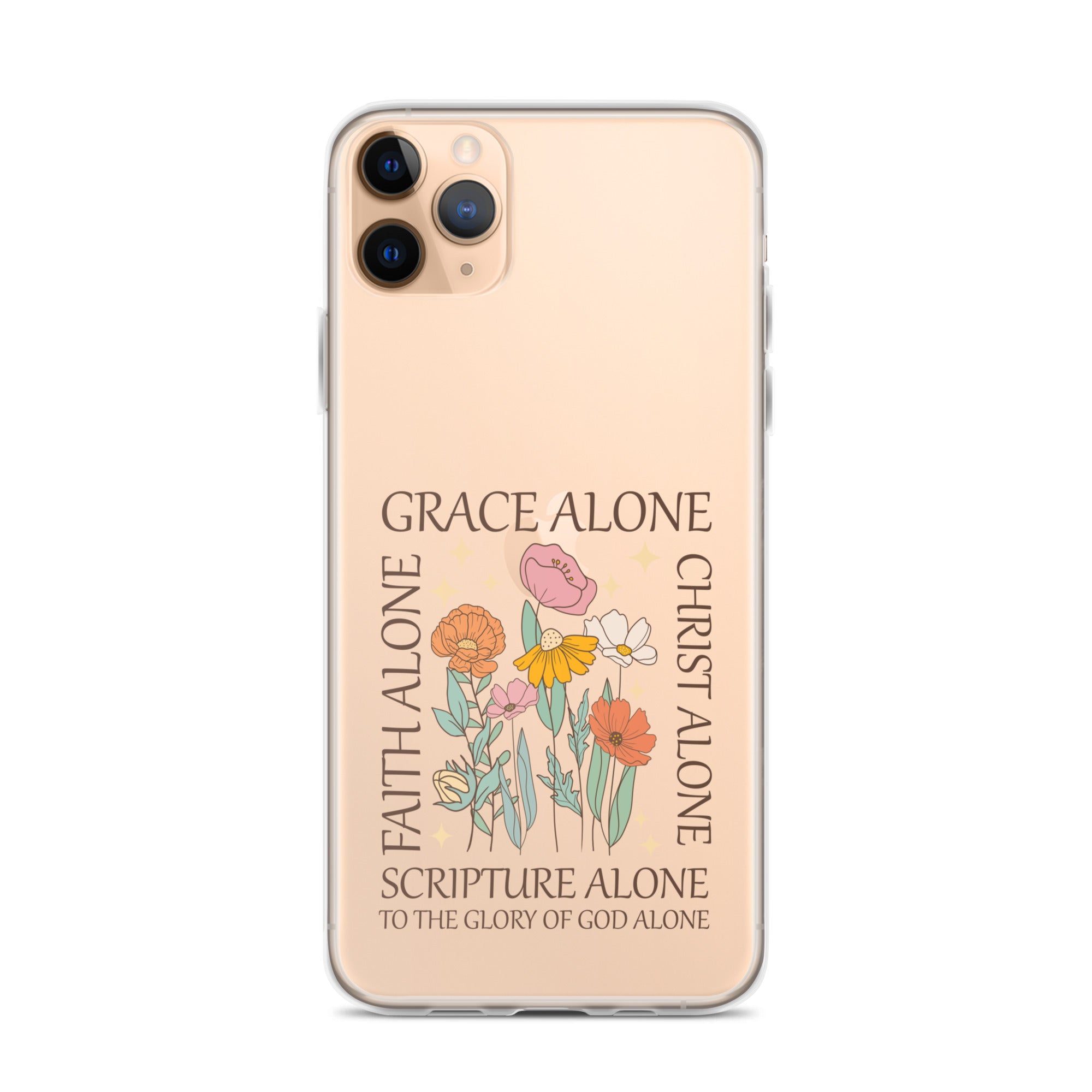 Grace Alone Clear Case for iPhone®-Angelic