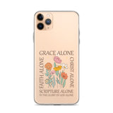 Grace Alone Clear Case for iPhone®-Angelic