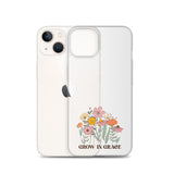 Christian Grow in Grace Clear Case  with flowers for iPhone®- Angelic