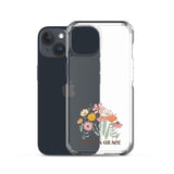 Christian Grow in Grace Clear Case  with flowers for iPhone®- Angelic