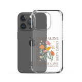 christian floral Grace Alone Clear Case for iPhone®-Angelic