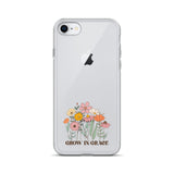 Christian Grow in Grace Clear Case  with flowers for iPhone®- Angelic