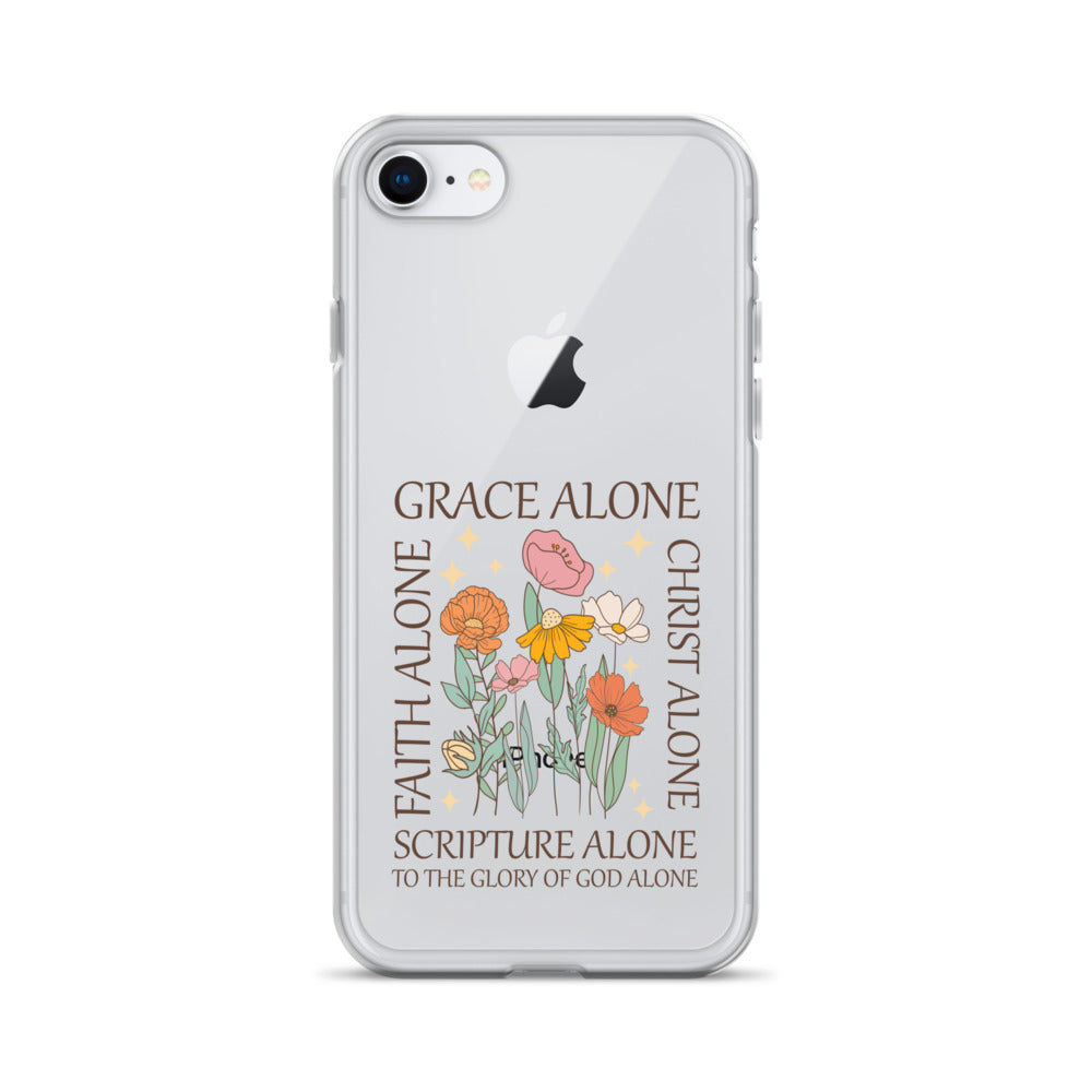 Grace Alone Clear Case for iPhone®-Angelic