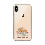 Christian Grow in Grace Clear Case  with flowers for iPhone®- Angelic