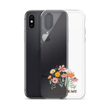 Christian Grow in Grace Clear Case  with flowers for iPhone®- Angelic