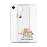 Christian Grow in Grace Clear Case  with flowers for iPhone®- Angelic