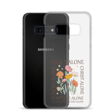 christian faith floral Grace Alone Clear Case for Samsung®-Angelic