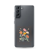 christian faith floral Grace Alone Clear Case for Samsung®-Angelic