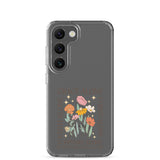 christian faith floral Grace Alone Clear Case for Samsung®-Angelic