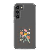 christian faith floral Grace Alone Clear Case for Samsung®-Angelic