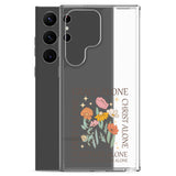 christian faith floral Grace Alone Clear Case for Samsung®-Angelic