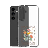 christian faith floral Grace Alone Clear Case for Samsung®-Angelic