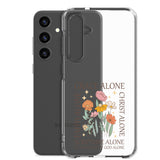 christian faith floral Grace Alone Clear Case for Samsung®-Angelic