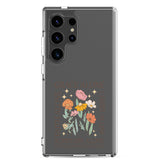 christian faith floral Grace Alone Clear Case for Samsung®-Angelic