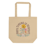 christian faith God's Timing Eco Tote Bag-Angelic